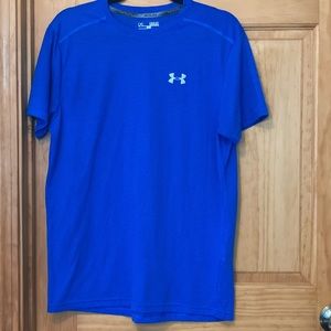 Under Armour Men's Fitted Running Shirt (Blue)